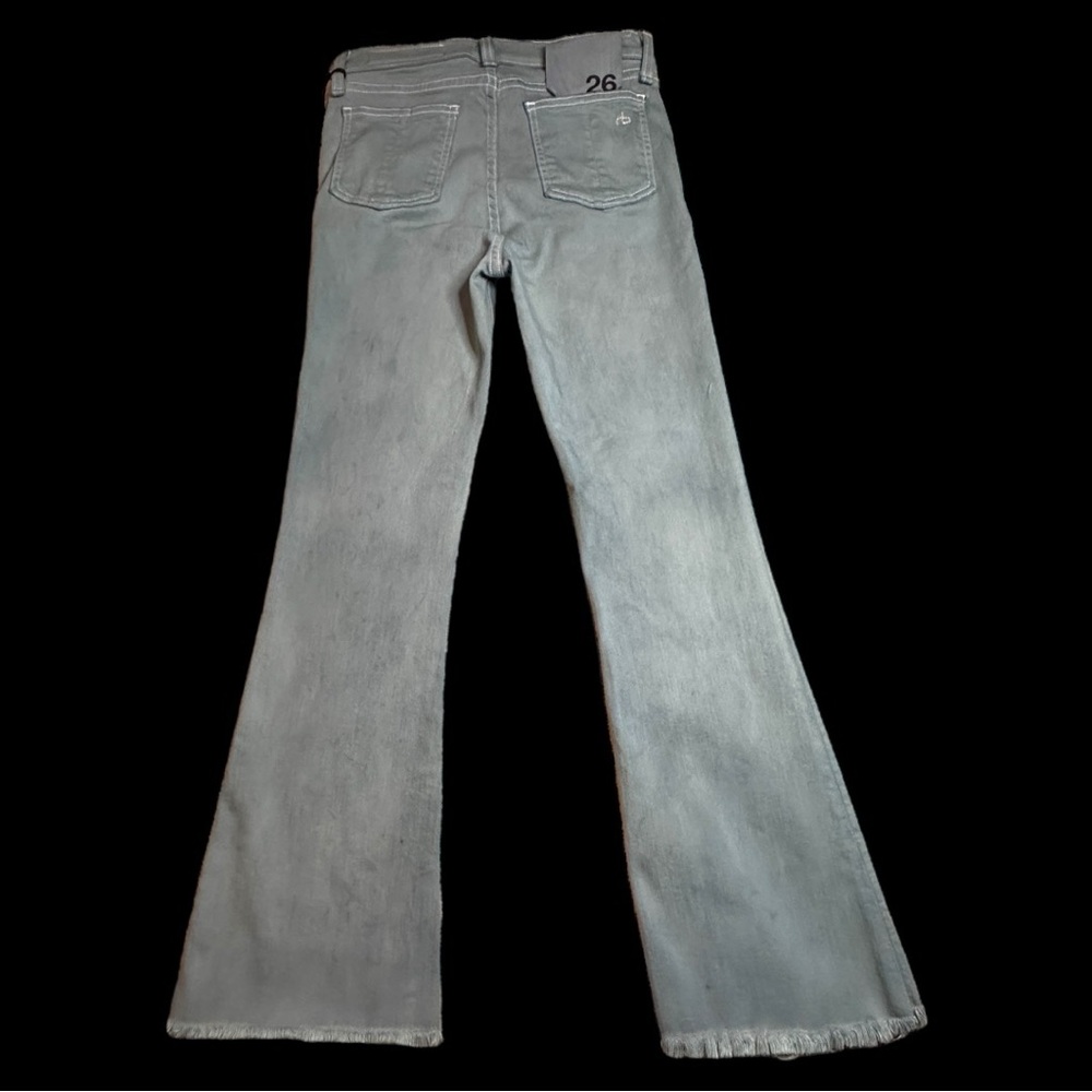Originally NWT Aged White Flare Crop Jeans now in Sage. Size 26 - Picture 4 of 12